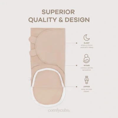 Comfy Cubs Swaddle Blankets With Easy Access Zipper In Multi