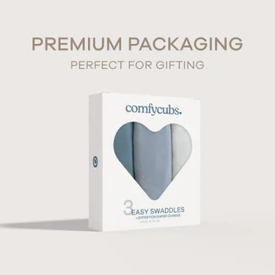 Comfy Cubs Swaddle Blankets With Easy Access Zipper In Multi
