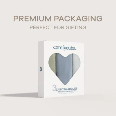 Comfy Cubs Swaddle Blankets With Easy Access Zipper In Multi