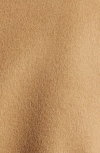 Michael Kors Double Face Wool Blend Crop Trench Coat In Brown