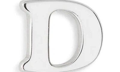 Marlyn Schiff Block Letter Initial Stud Earrings In Silver