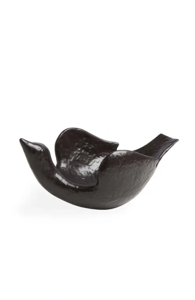 Jonathan Adler Vallauris Flying Bird Bowl In Black