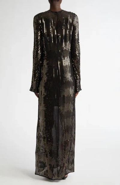 Johanna Ortiz Actitud Nautica Sequin Long Sleeve Tunic Dress