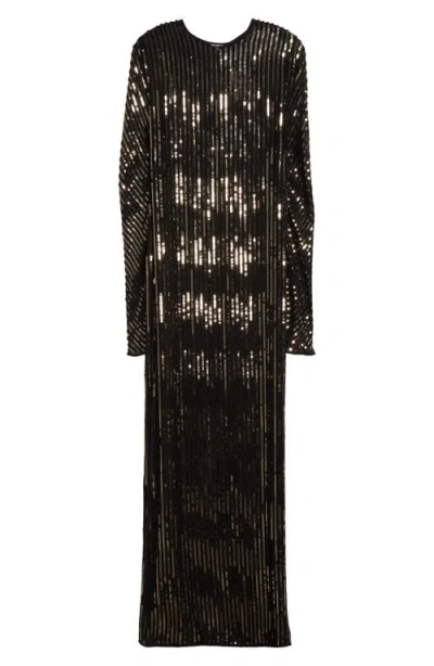 Johanna Ortiz Actitud Nautica Sequin Long Sleeve Tunic Dress