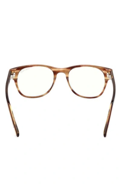 Tom Ford 52mm Square Blue Light Blocking Optical Glasses