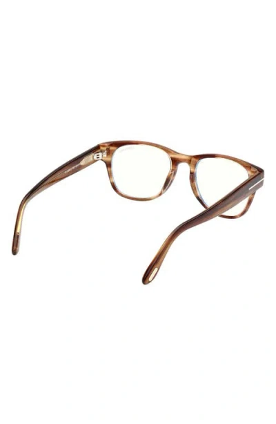 Tom Ford 52mm Square Blue Light Blocking Optical Glasses