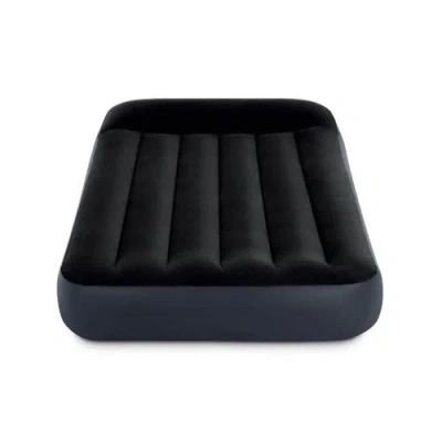 Intex Pillow Rest Classic Airbed With Fibertech Ip, Twin In Black