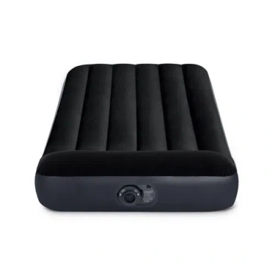 Intex Pillow Rest Classic Airbed With Fibertech Ip, Twin In Black