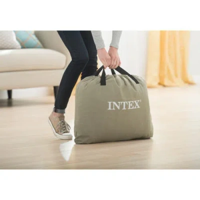 Intex Pillow Rest Classic Airbed With Fibertech Ip, Twin In Black