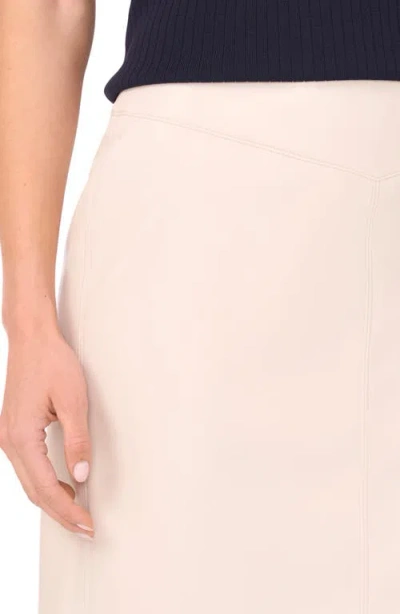 Halogenr Halogen(r) Waistband Seam Detail Faux Leather Midi Skirt