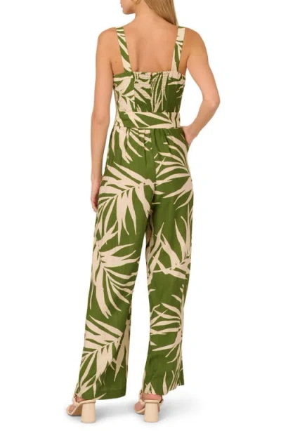 Adrianna Papell Print Sleeveless Wide Leg Jumpsuit