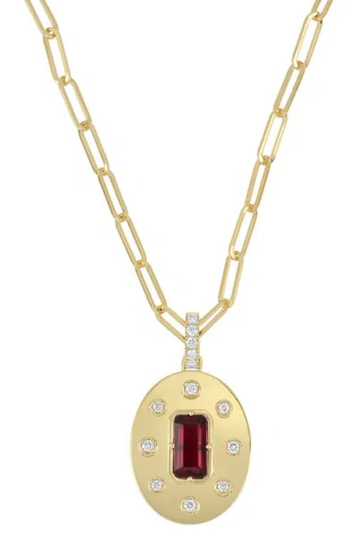 Bony Levy Ruby & Diamond Pendant Necklace