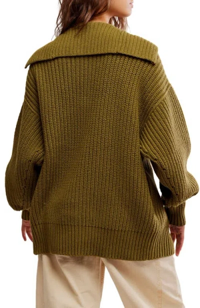 Free People Swim Too Deep Cardigan In Green