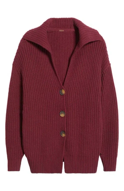 Free People Swim Too Deep Cardigan In Red