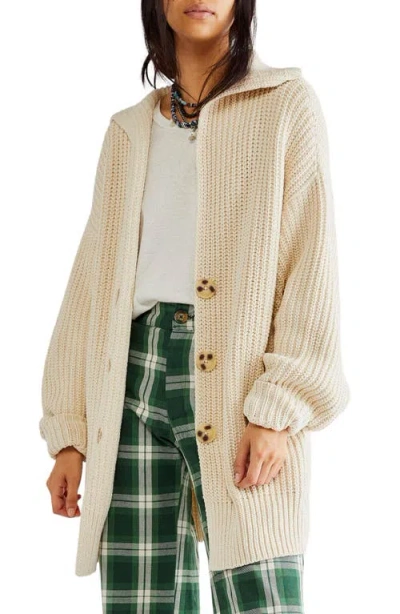 Free People Swim Too Deep Cardigan In Neutral