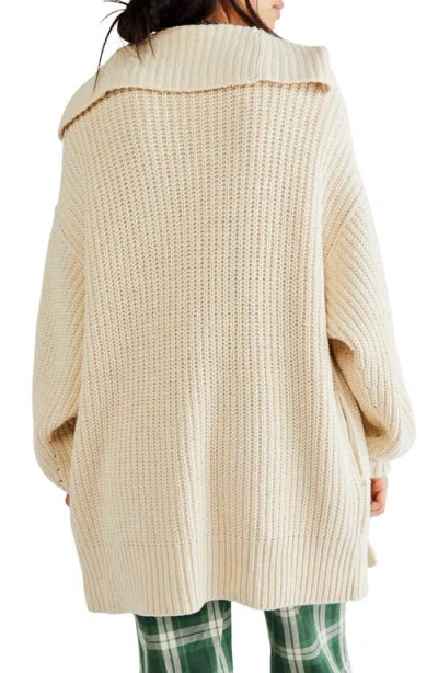 Free People Swim Too Deep Cardigan In Neutral