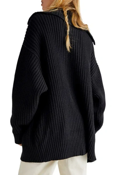Free People Swim Too Deep Cardigan In Black
