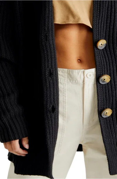 Free People Swim Too Deep Cardigan In Black