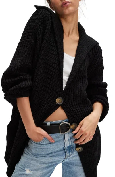 Free People Swim Too Deep Cardigan In Black