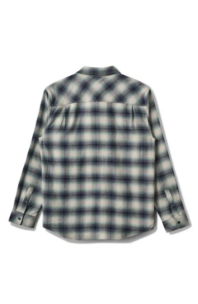 Quiksilver Terrace Ombre Check Stretch Flannel Button-up Shirt In Multi