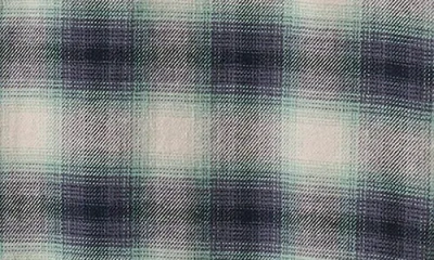 Quiksilver Terrace Ombre Check Stretch Flannel Button-up Shirt In Multi