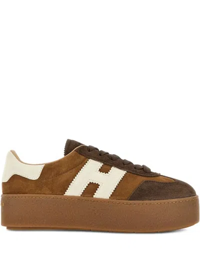 Hogan Low Top Platform Sole Sneakers In Multi