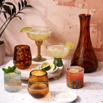 Twine Segunda Vida Viajar Short Tumblers Set Of 2 In Green