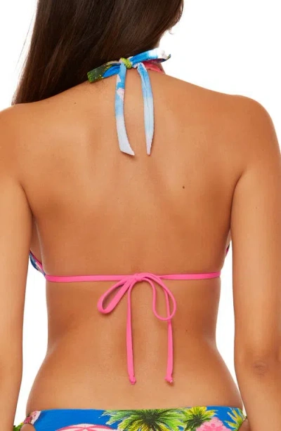 Becca Positano Reversible Triangle Bikini Top In Multi