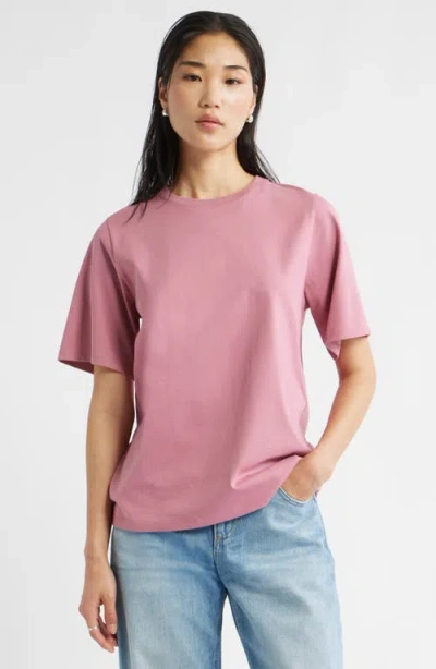 Nordstrom Relaxed Fit Pima Cotton Crewneck T-shirt In Pink