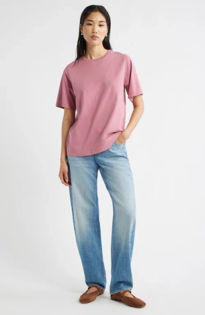 Nordstrom Relaxed Fit Pima Cotton Crewneck T-shirt In Pink