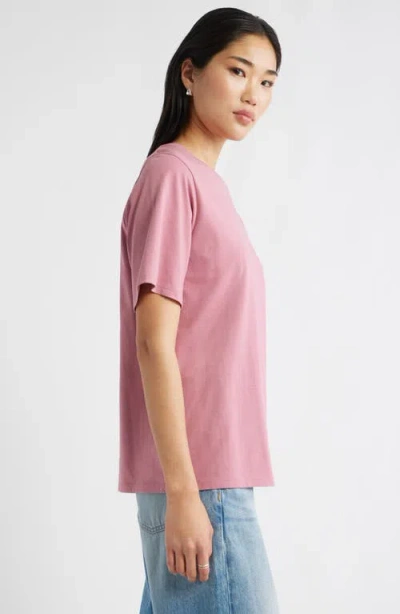 Nordstrom Relaxed Fit Pima Cotton Crewneck T-shirt In Pink