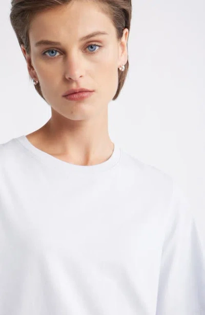 Nordstrom Relaxed Fit Pima Cotton Crewneck T-shirt In White