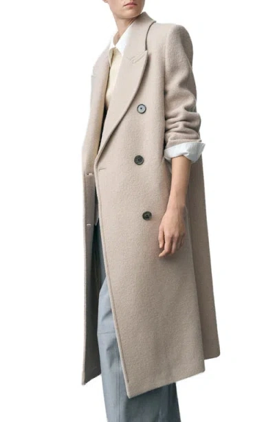 Mango Double Breasted Wool Coat