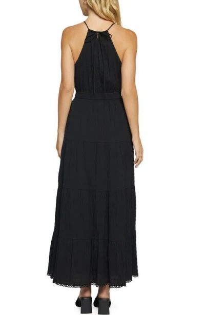 Lost + Wander Bella Luna Crushed Tiered Maxi Dress In Black