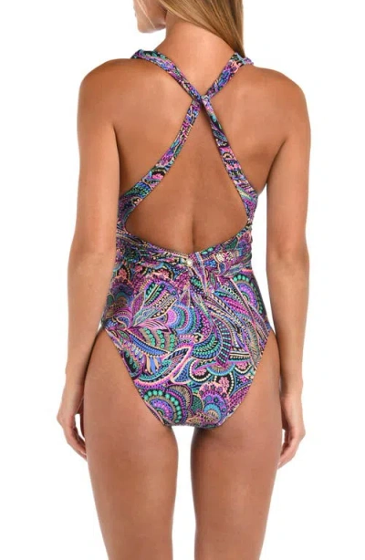 Sunshine 79 Disco Plunge One-piece Swimsuit In Multi
