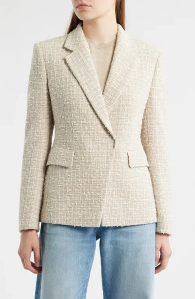 Hugo Boss Boss Jia Cotton Blend Tweed Blazer