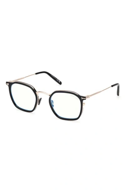 Tom Ford 50mm Round Blue Light Blocking Glasses
