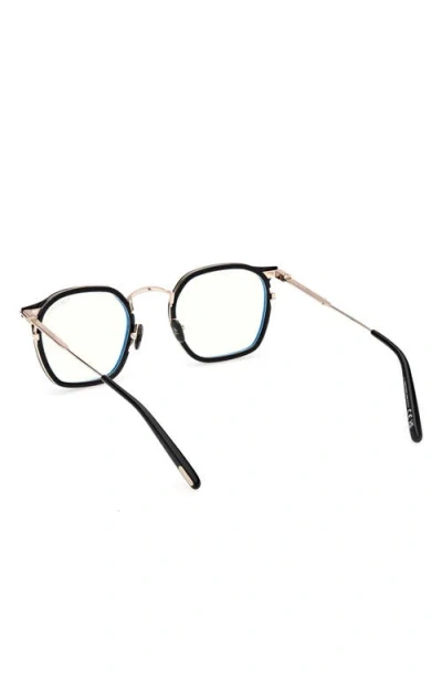 Tom Ford 50mm Round Blue Light Blocking Glasses