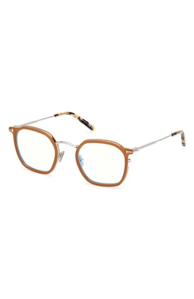 Tom Ford 50mm Round Blue Light Blocking Glasses