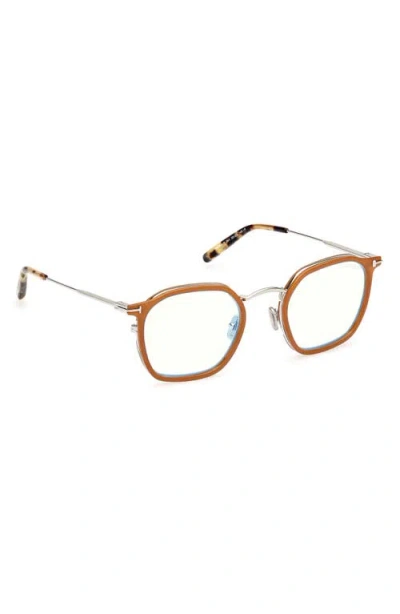 Tom Ford 50mm Round Blue Light Blocking Glasses