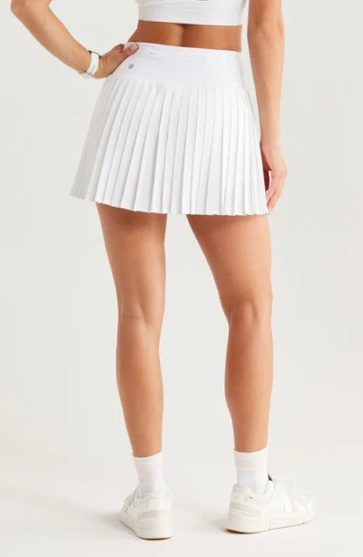 Zella Luxe Lite Step Out Tennis Skirt With Shorts In White