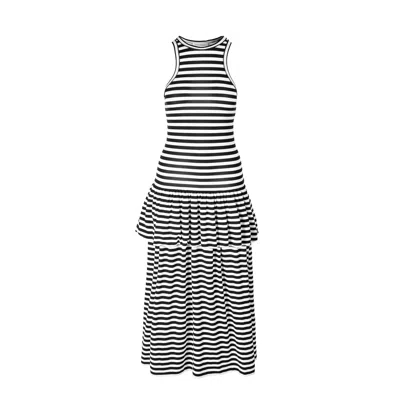 Ioana Ciolacu Women's White / Blue Galleon Dress In Multi