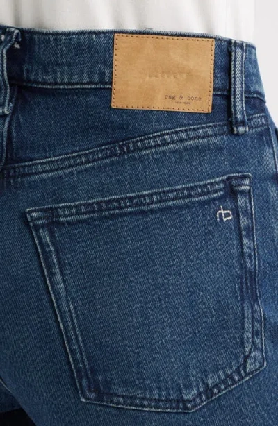 Rag & Bone Harlow Straight Leg Jeans In Blue