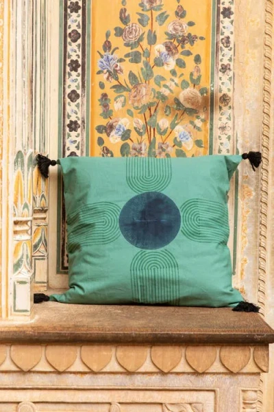 Cqc La High Tide Quilt Bedding Set With 2 Shams In Green