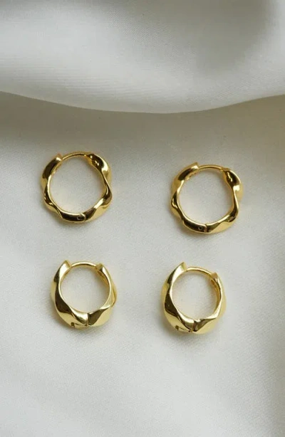 Argento Vivo Sterling Silver Set Of 2 Twisted Hoop Earrings