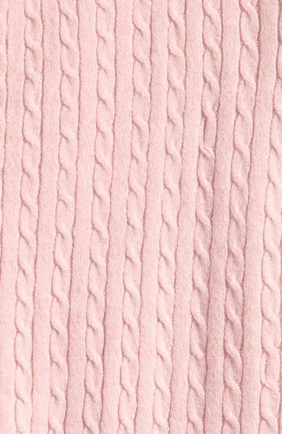 Freshman Kids' Tipped Cable Knit Cardigan In Pink
