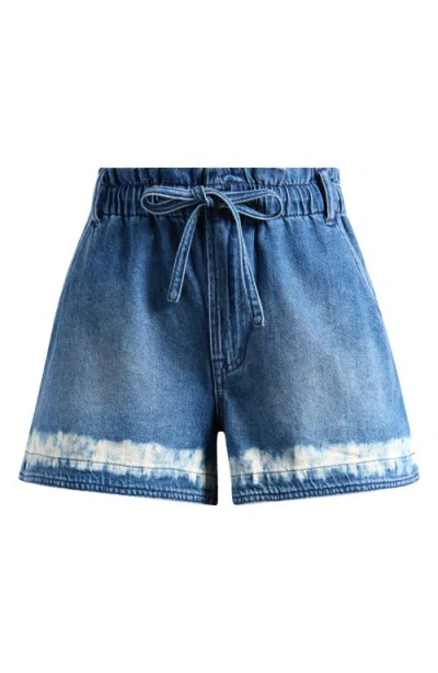 Madewell Tie Waist Denim Shorts In Blue