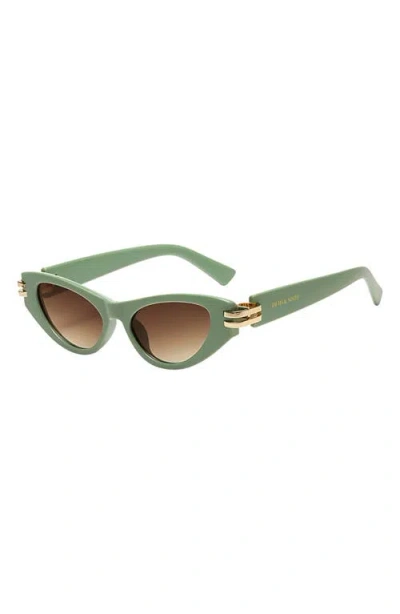 Fifth & Ninth Story 69mm Oversize Polarized Cat Eye Sunglasses