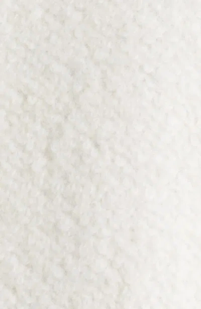 Sam Edelman Bouclé Longline Coat In White