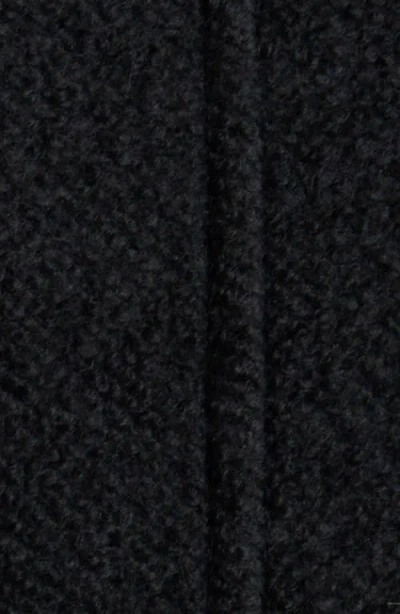 Sam Edelman Bouclé Longline Coat In Black